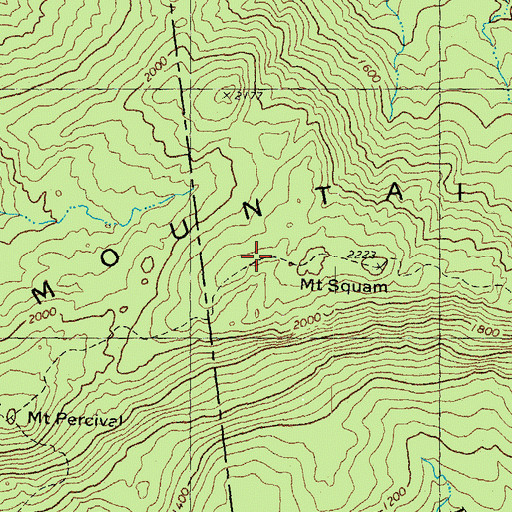 Topographic Map of Mount Squam, NH