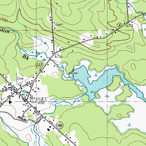 Topographic Map of Stanton Brook, NH