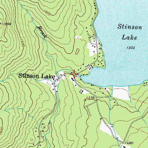Topographic Map of Stinson Lake, NH