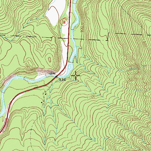 Topographic Map of Stony Brook, NH