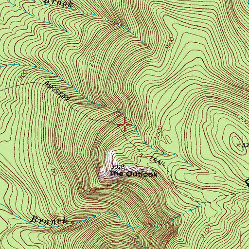 Topographic Map of Success Trail, NH