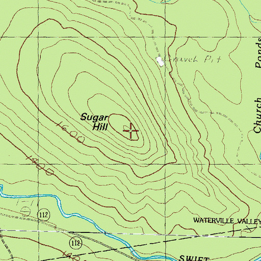 Topographic Map of Sugar Hill, NH