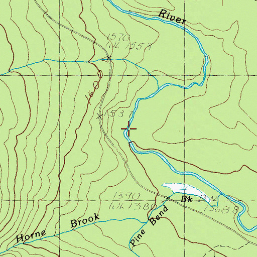 Topographic Map of Swift River Trail, NH