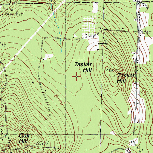 Topographic Map of Tasker Hill, NH