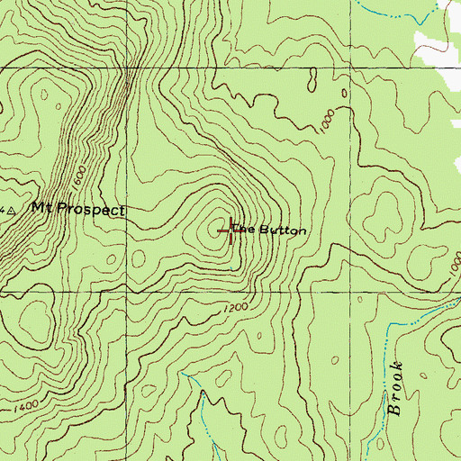 Topographic Map of The Button, NH