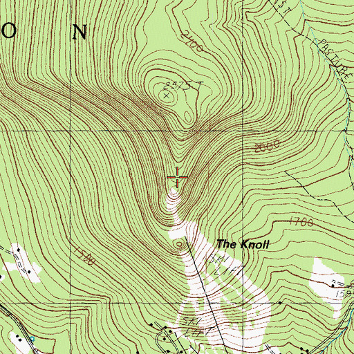 Topographic Map of The Knoll, NH