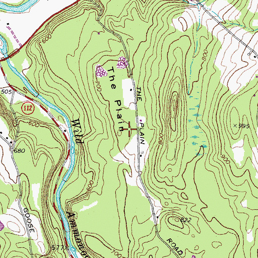 Topographic Map of The Plain, NH