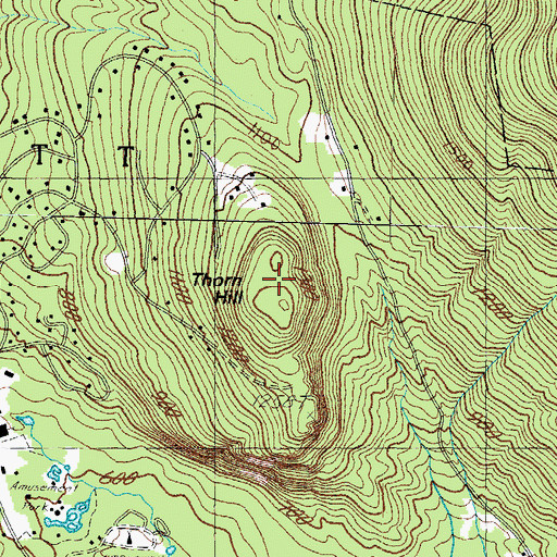 Topographic Map of Thorn Hill, NH