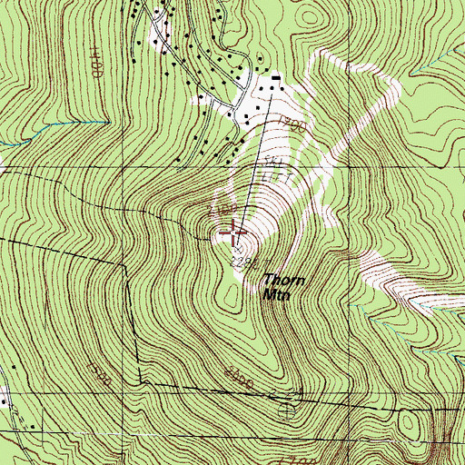 Topographic Map of Thorn Mountain, NH