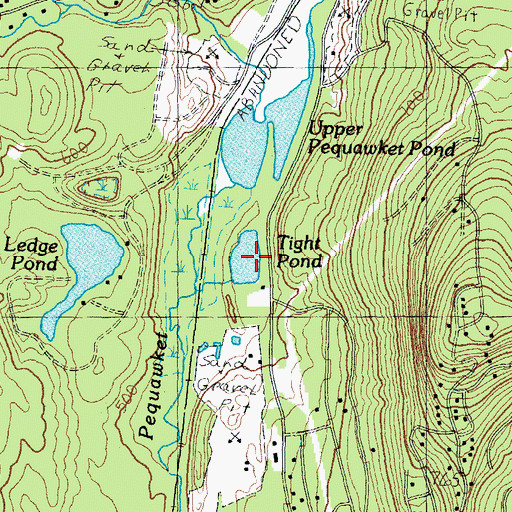 Topographic Map of Tight Pond, NH