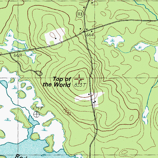 Topographic Map of Top of the World, NH
