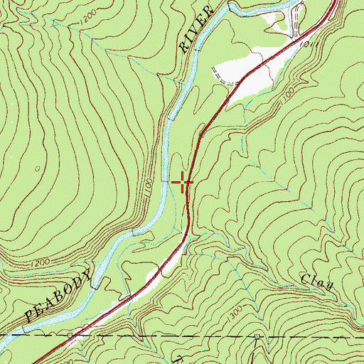 Topographic Map of Townline Brook, NH