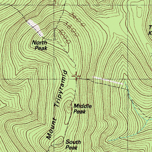 Topographic Map of Mount Tripyramid, NH