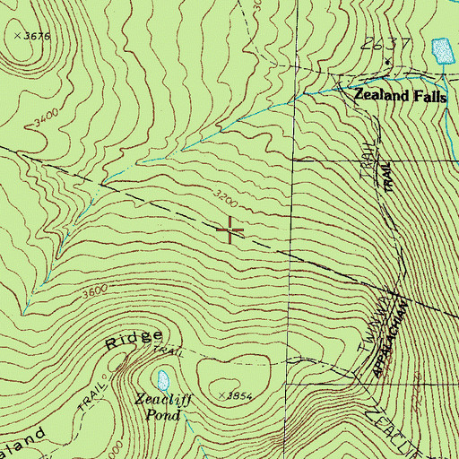 Topographic Map of Twinway Trail, NH