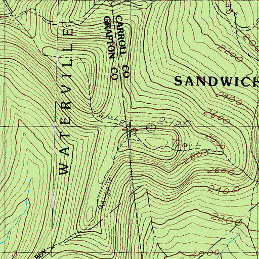 Topographic Map of Walden Trail, NH