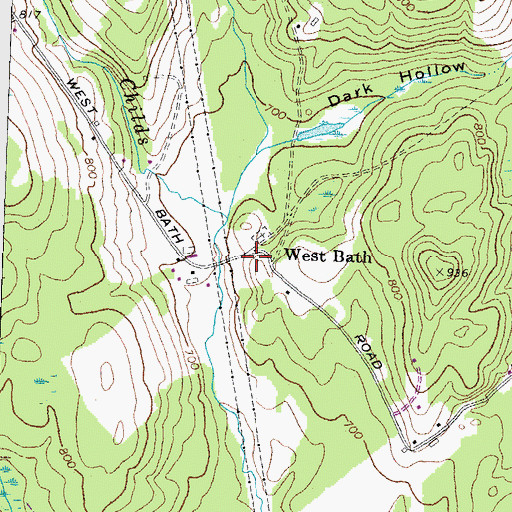 Topographic Map of West Bath, NH