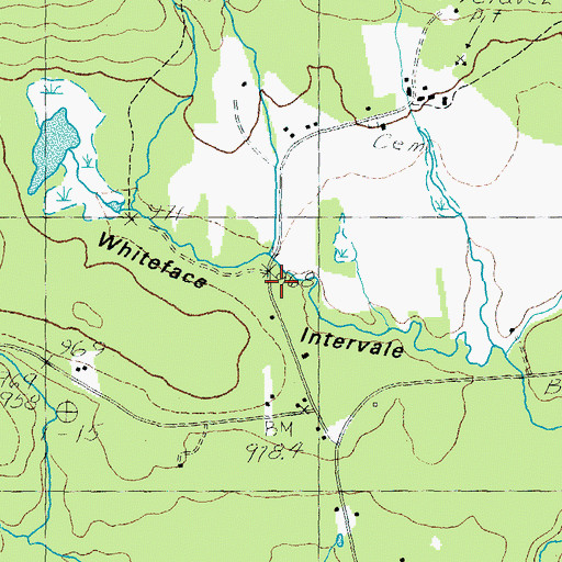 Topographic Map of White Brook, NH
