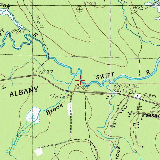 Topographic Map of White Brook, NH