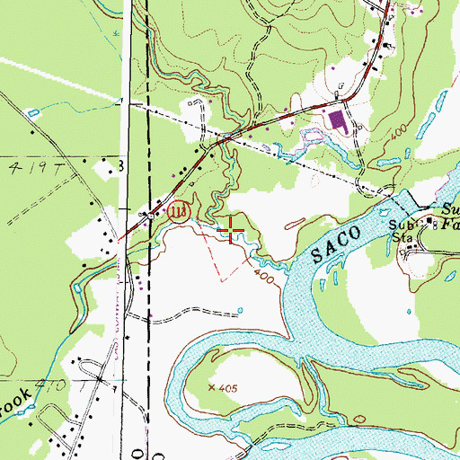 Topographic Map of White Lot Brook, NH