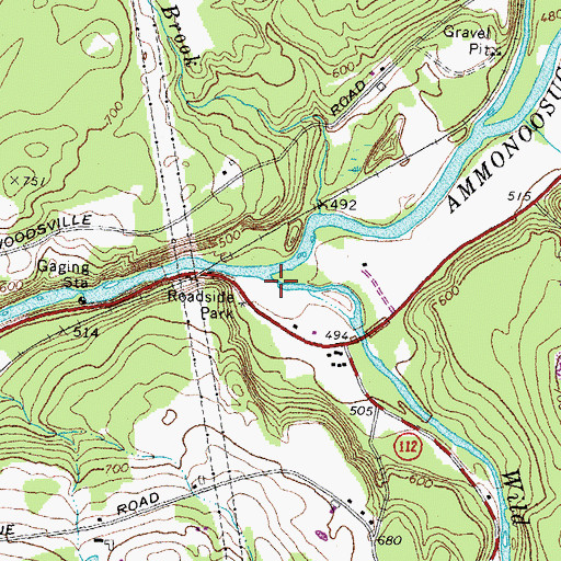 Topographic Map of Wild Ammonoosuc River, NH