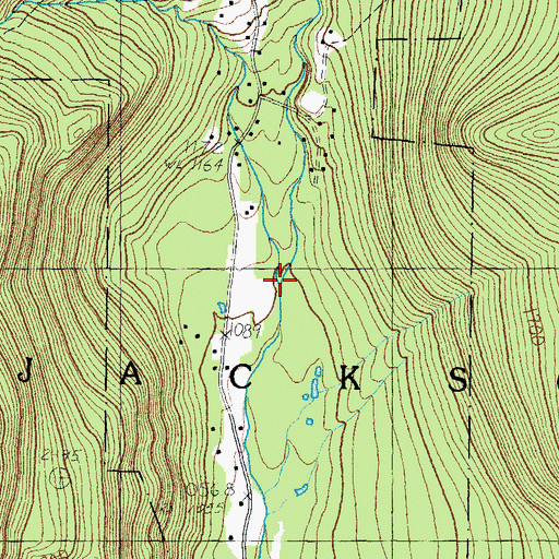 Topographic Map of Wildcat Brook, NH