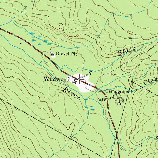 Topographic Map of Wildwood, NH