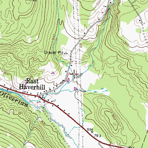 Topographic Map of Wilmont Brook, NH