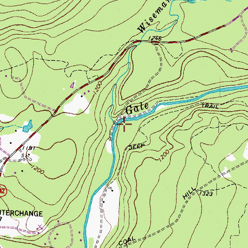 Topographic Map of Wiseman Brook, NH