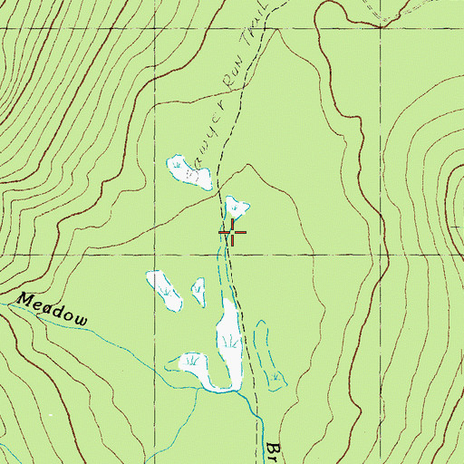 Topographic Map of Sawyer Run Trail, NH