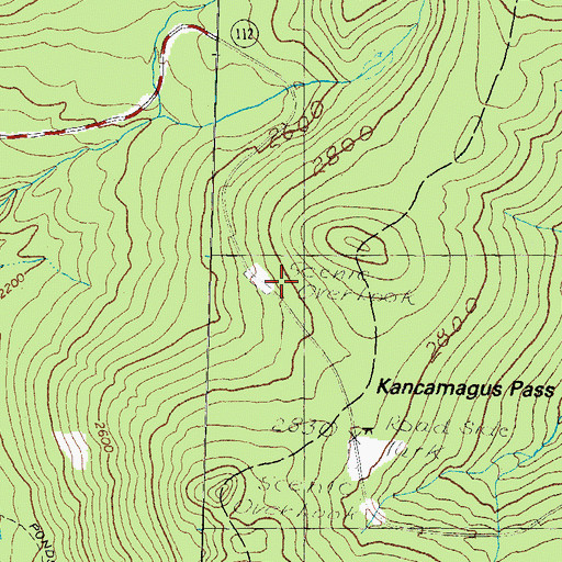 Topographic Map of Pemi Overlook, NH
