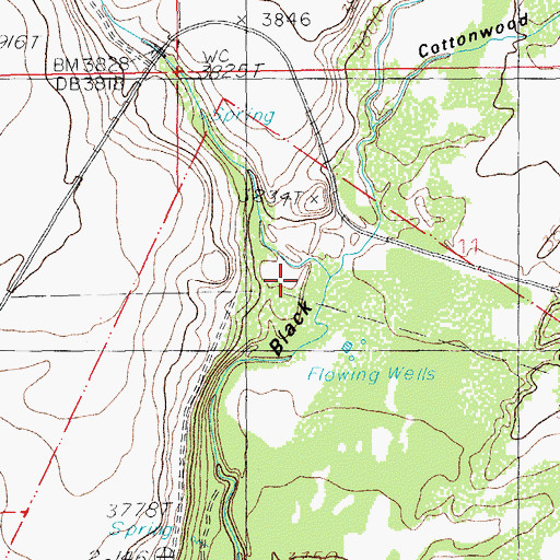 Topographic Map of Astin Tank, AZ
