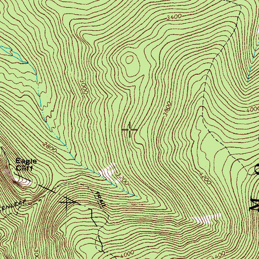 Topographic Map of Lafayatte Brook Scenic Area, NH