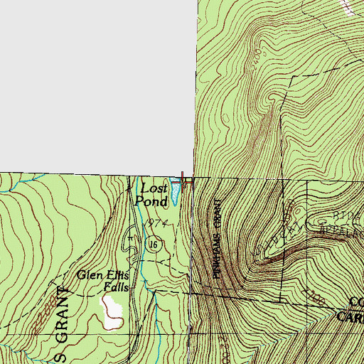 Topographic Map of Lost Pond, NH