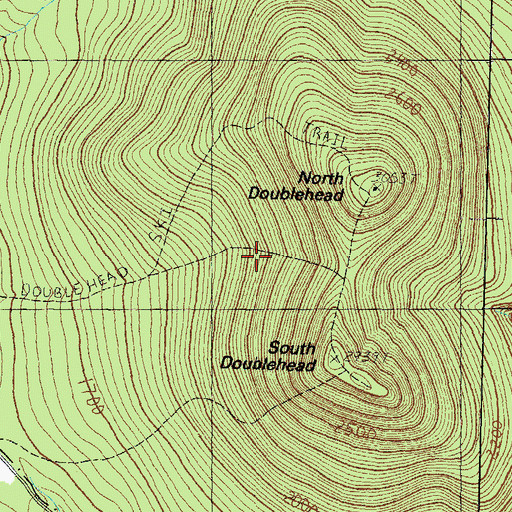 Topographic Map of Old Path Trail, NH