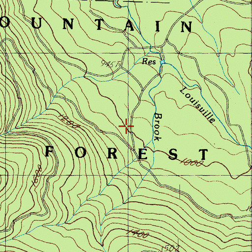 Topographic Map of Bartlett Experimental Forest, NH