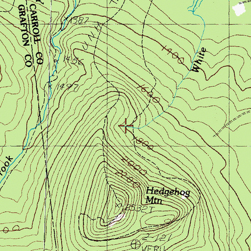 Topographic Map of U.N.H. Trail, NH