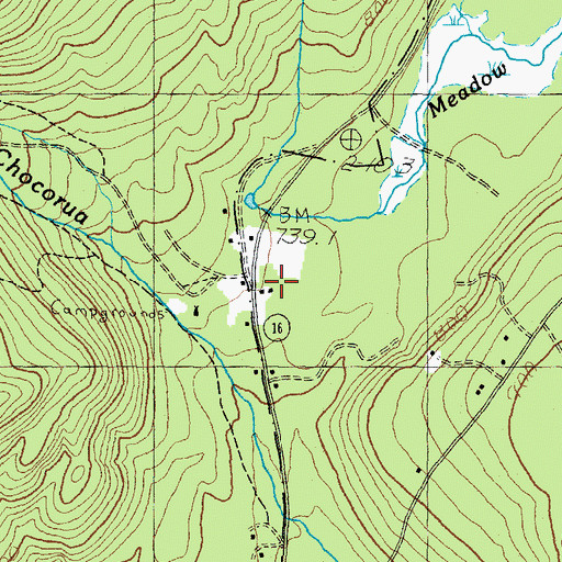 Topographic Map of Clement Inn, NH