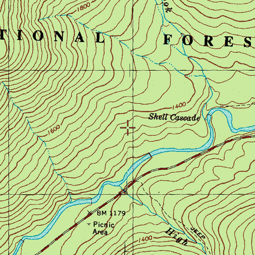 Topographic Map of High Brook, NH
