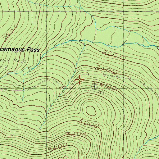 Topographic Map of Kancamagus, NH