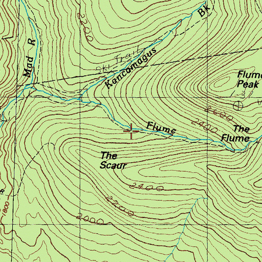 Topographic Map of Scaur Trail, NH