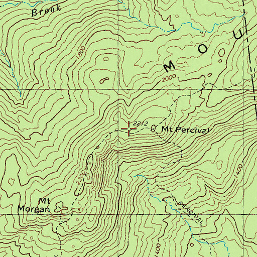 Topographic Map of Ridgepole Trail, NH