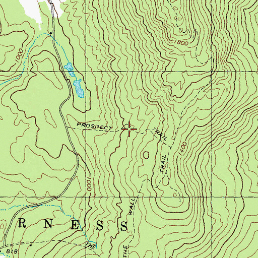 Topographic Map of Prospect Trail, NH