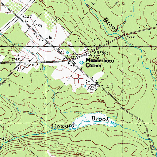 Topographic Map of Strafford County, NH