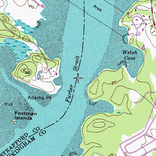 Topographic Map of Furber Strait, NH