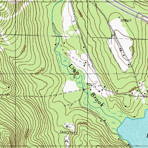 Topographic Map of Maple Leaf Golf Course, NH