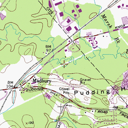 Topographic Map of WWNH-AM (Madbury), NH
