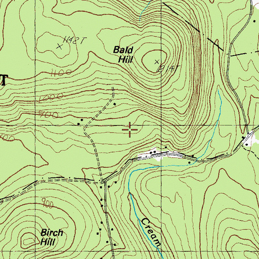 Topographic Map of Leavitt Airport, NH