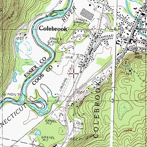 Topographic Map of Gifford Field, NH