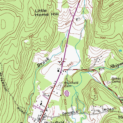 Topographic Map of Air-Wood Heliport, NH