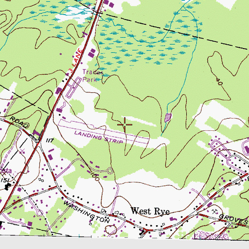 Topographic Map of Cibor Airport (historical), NH